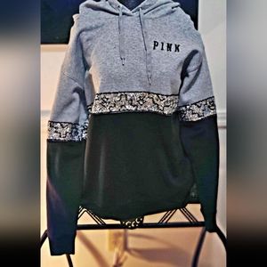 Very rare htf victoria secret pink bling hoodie